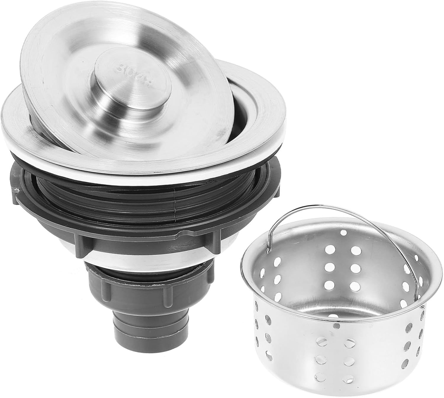 Beatifufu Hair Catcher Wall-Mounted Sink Strainer Shampoo Basin Drain Plug for Salon