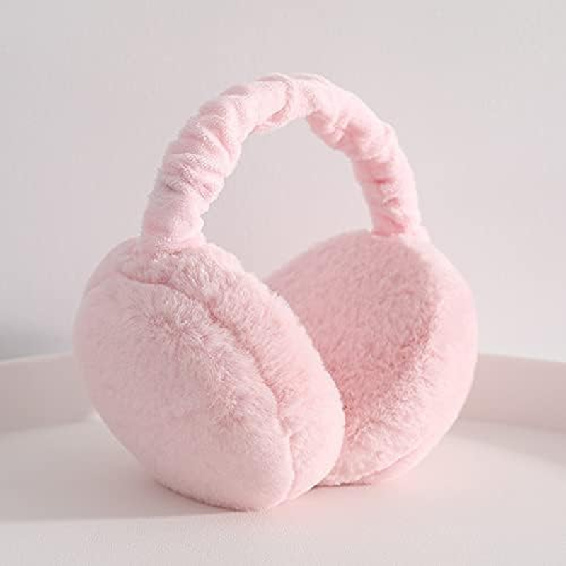 Earmuffs Women Fluffy Ear Muff Ear Warmers Winter Warm Plush Earmuff Foldable Unisex image number 5