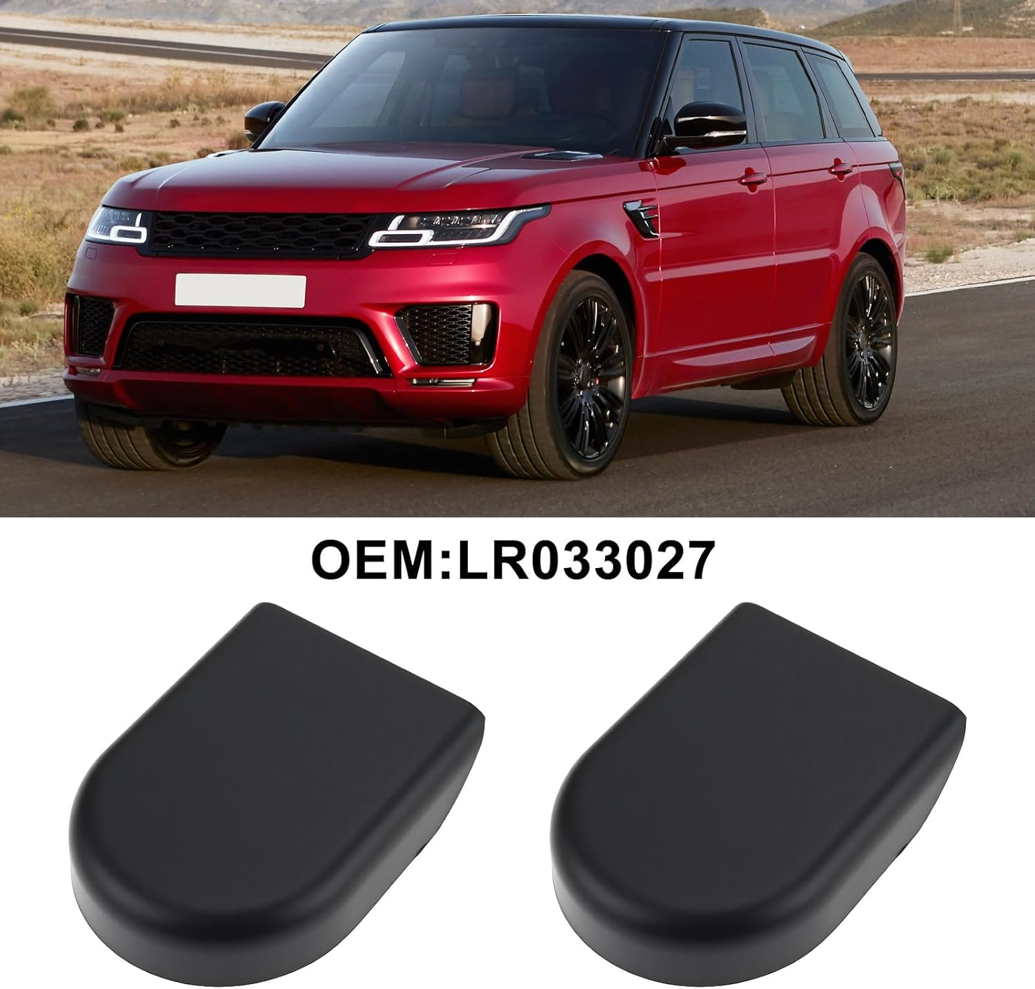 2Pcs Front Wiper Arm Caps Replacement Part LR033027 Compatible with Range Rover Sport 2014-2024 image number 4