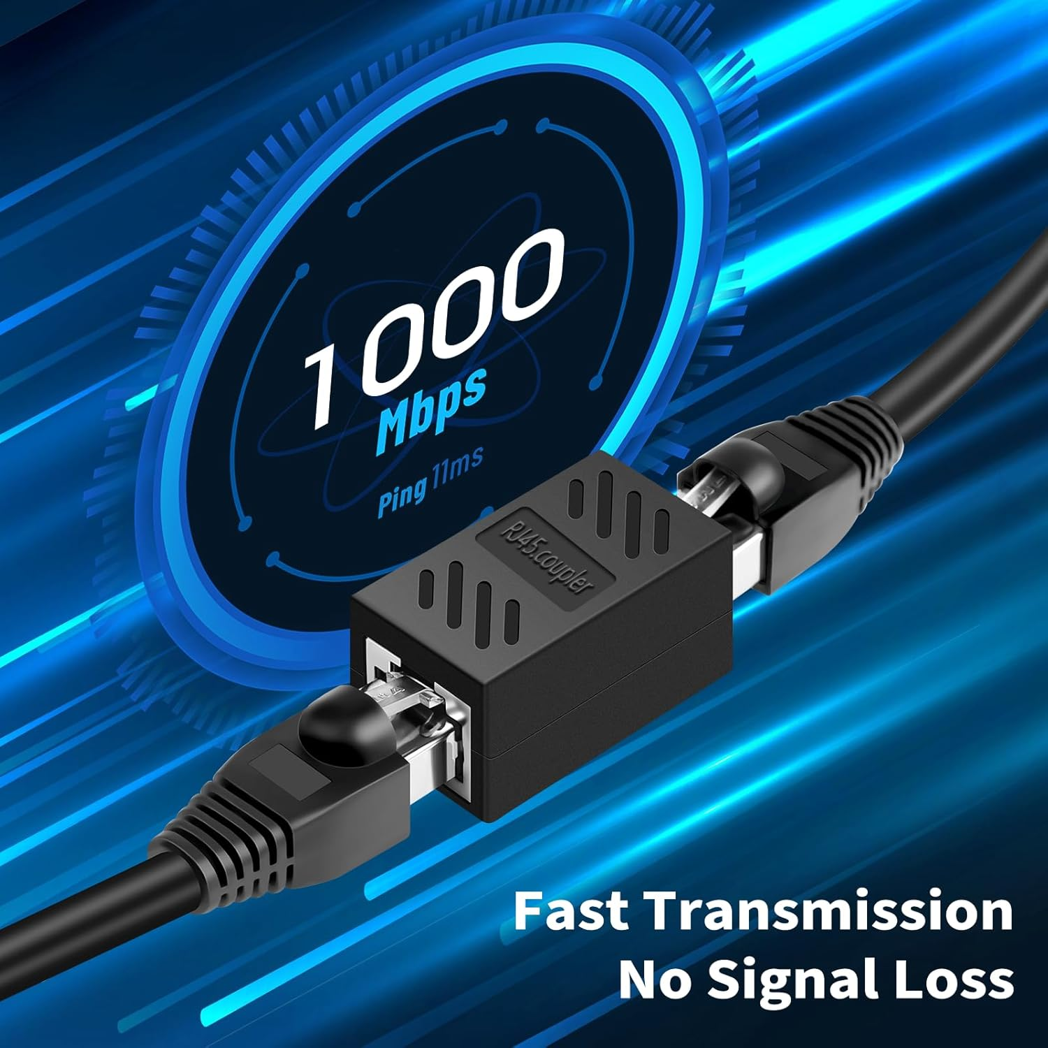 RJ45 Coupler, Ethernet Network Cable in Line Coupler for Cat7/Cat6/Cat5E/Cat5, Ethernet Network Cable Extender Female to Female (4 Pcs) image number 6