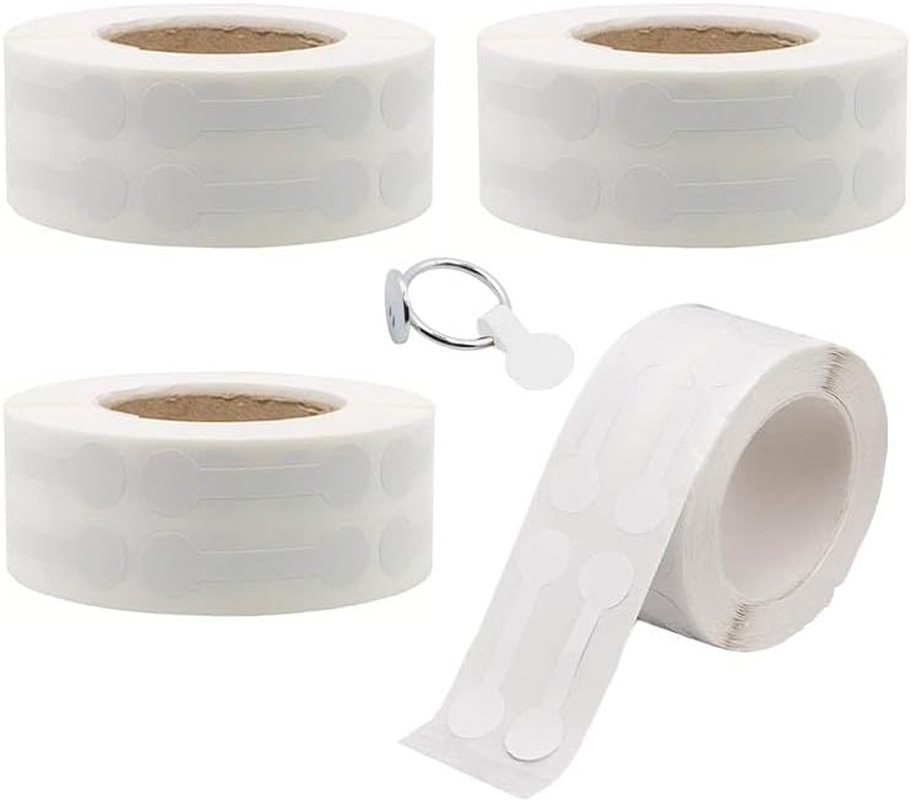 4 Rolls Jewelry Price Tags Stickers,Round Jewelry Price Tag Stickers Short Dumbbell Self Adhesive Blank Tags Labels,Jewelry Price Tags Stickers Blank Jewelry Tags for Earring Necklace Bracelet (Brown)