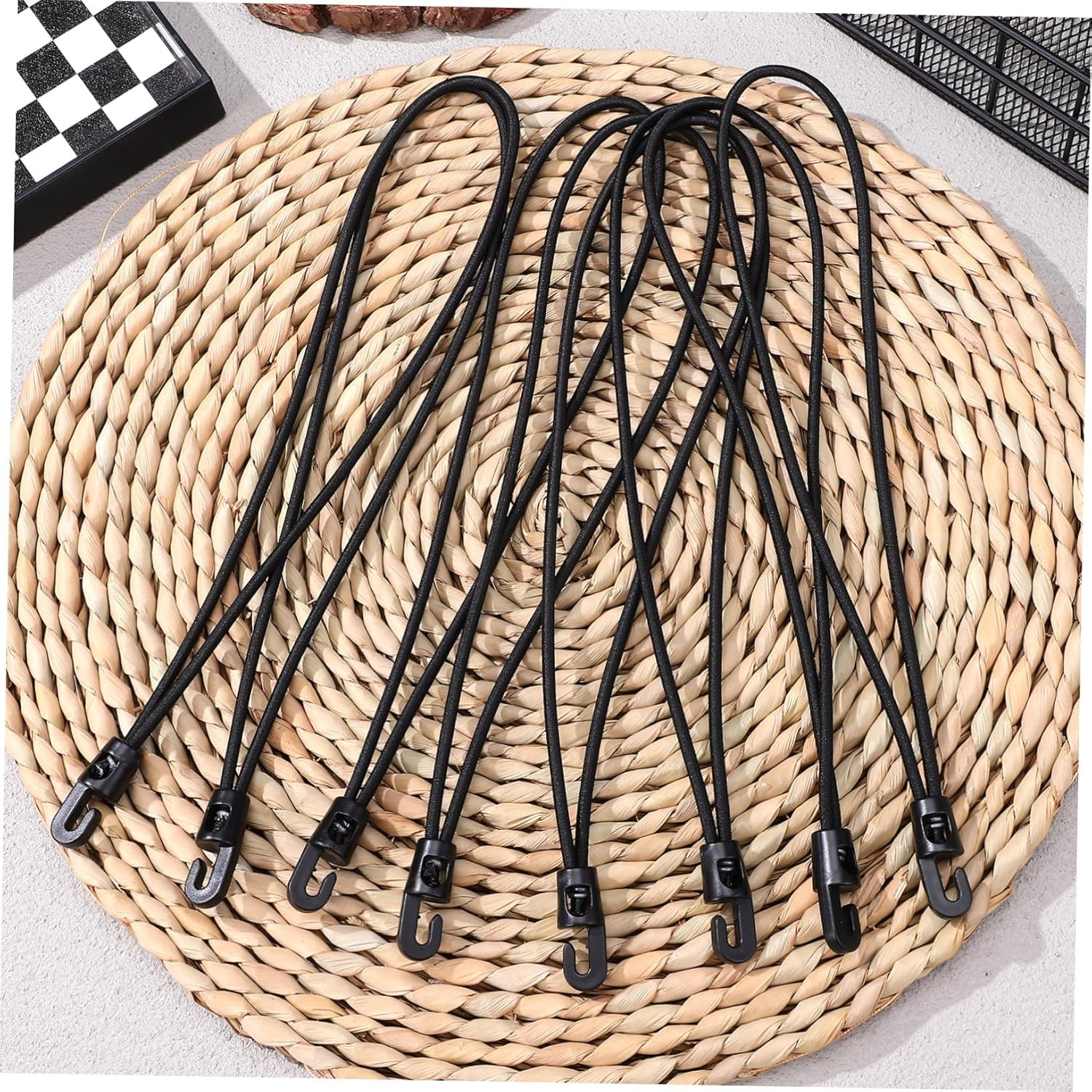 POPETPOP 25Pcs Bungee Cords Heavy Duty Outdoor Elastic Luggage Ropes for Suitcase Travel Gear Binding image number 6