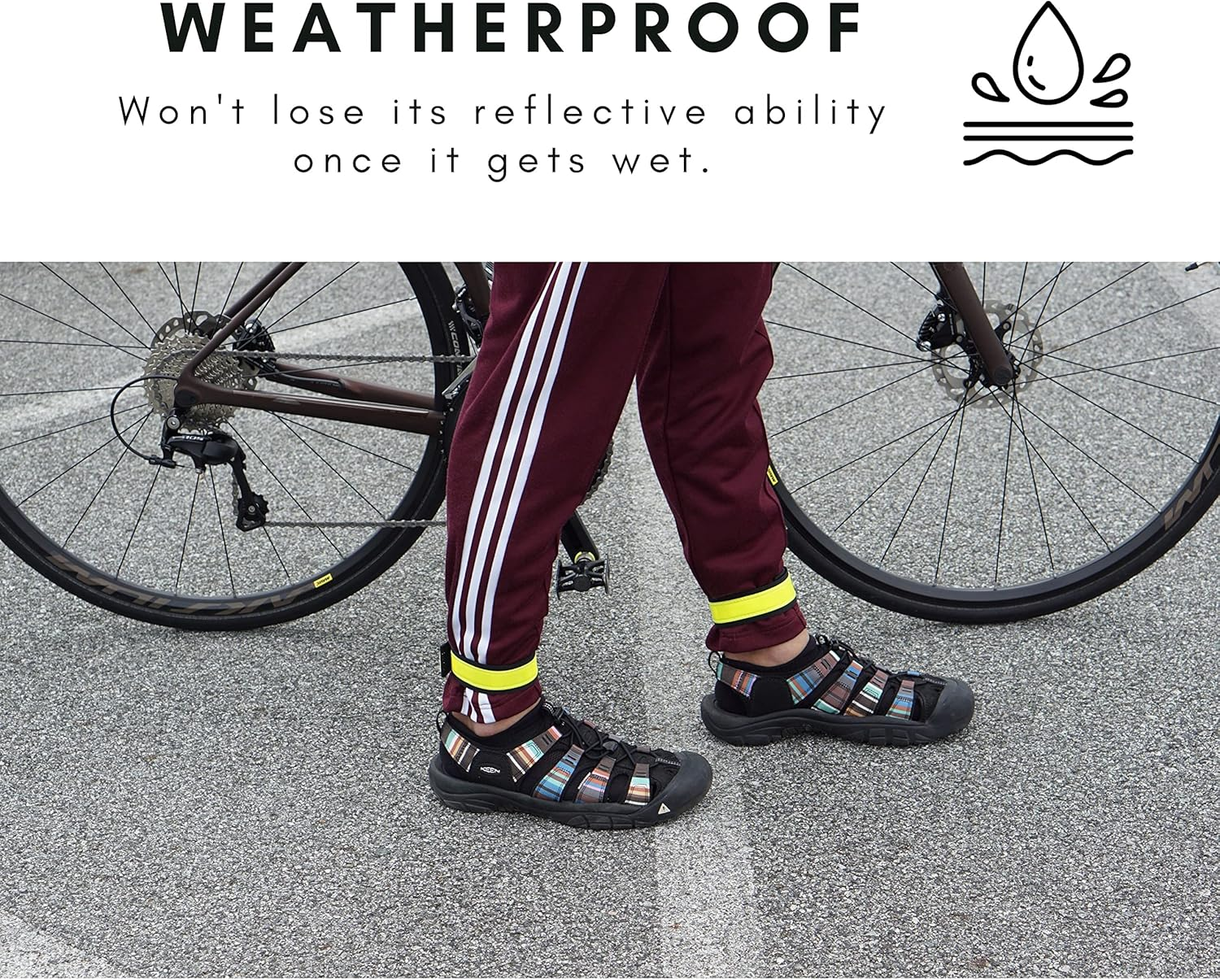 Vincita Reflective Bands - Highly Visible Safety Reflective Bands for Cycling, Walking, Running, and Hiking - Suitable with Molle Webbing on Backpack (Pair of 2) image number 4