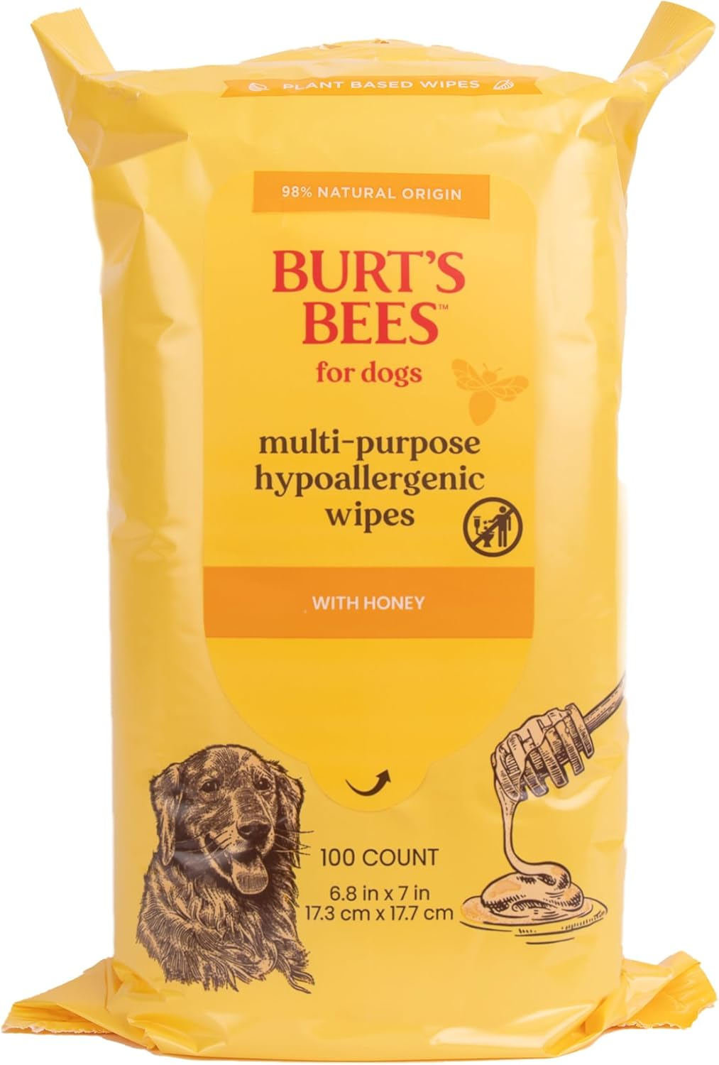 Burts Bees Multi-Purpose Wipes with Honey - 100 Wipes image number 3