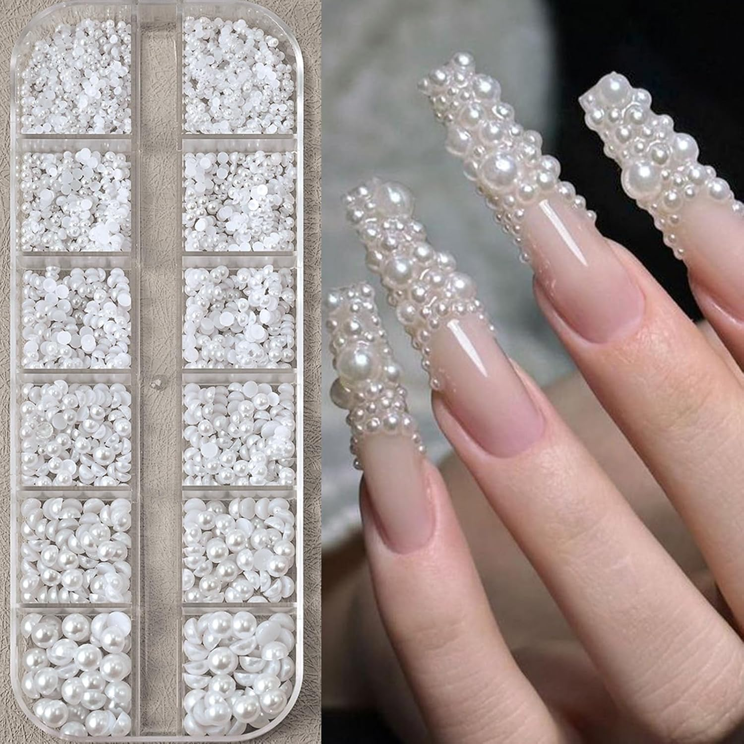 Charm Nail | Elegant Nail Design Beads | Durable Nail Supplies for Nomad, Professional, Home and Outdoor Use - Ideal for Girlfriend, Wife, Friend Or image number 2