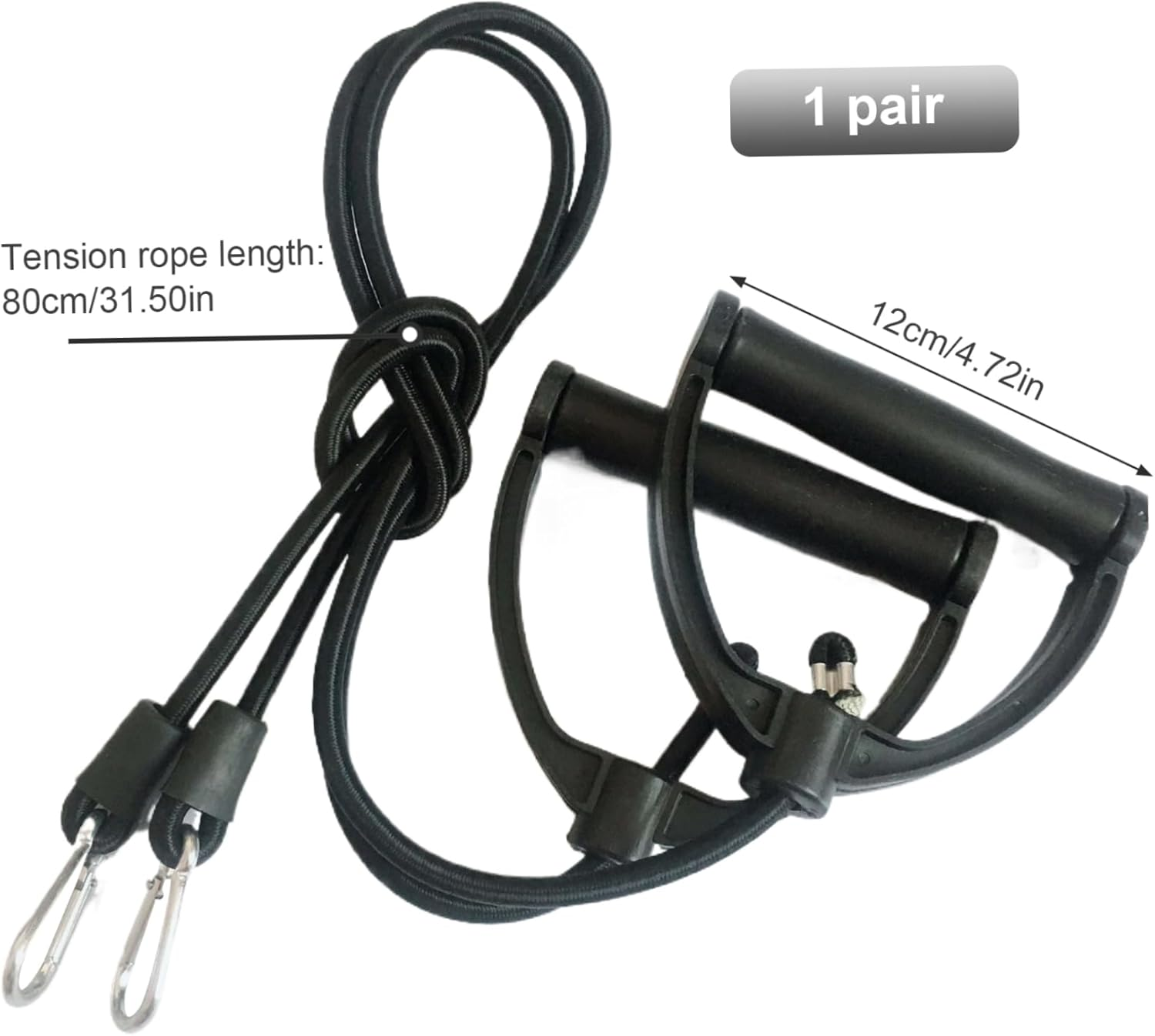 Resistance Band Women Exercise Band with Handles Stepper Resistance Bands Durable Pull up Assist Bands Fitness Accessories for Weightlifting Strength Training Muscle Toning image number 3