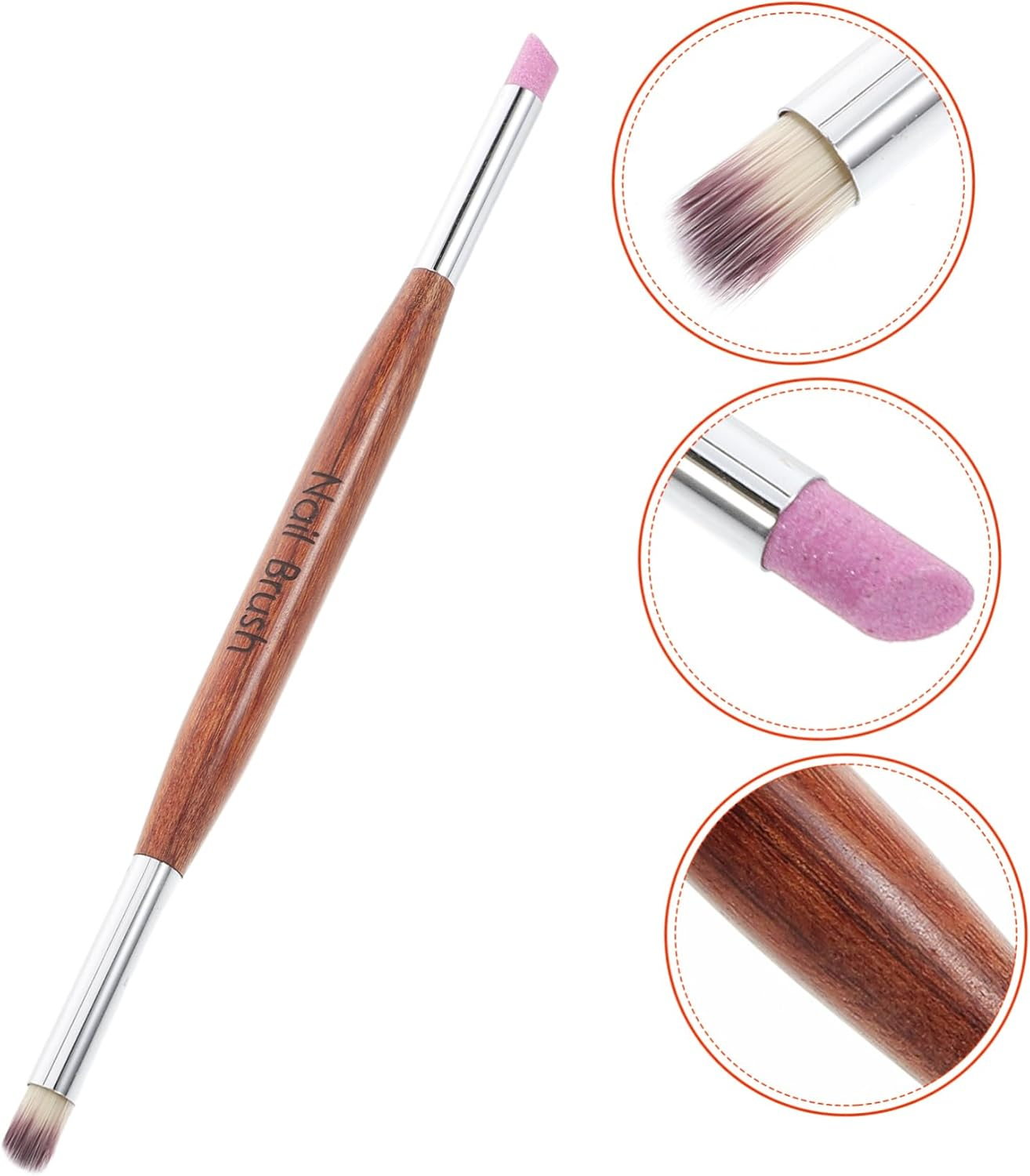 Gogogmee Nail Art Engraving Pen Double Ended Gel Brush for Painting Manicure Cleanup Corrector Cuticle Remover Salon Tool image number 6