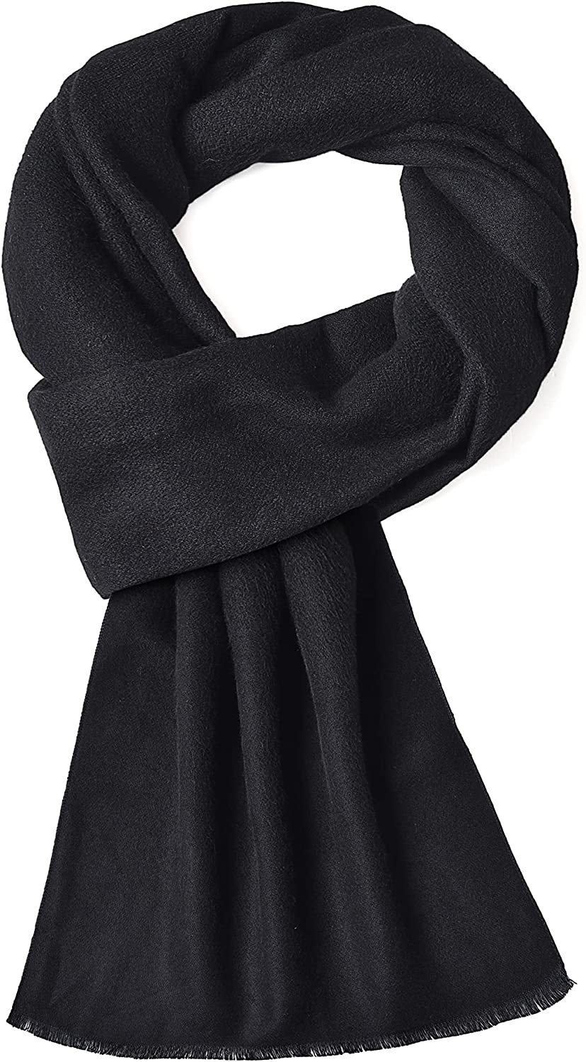 Men Scarves Thick Cashmere Scarf for Men'S Warm Soft Wool Cold Weather Scarf for Winter Autumn image number 5