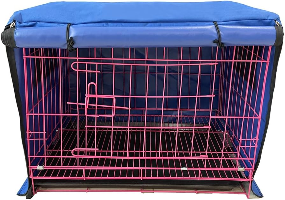 Medium Reinforced Pet Cage for Keeping Pets Outdoors, Metal Folding Pet Cage with Lid, Length 59 Cm, Width 42 Cm, Height 50 Cm image number 2