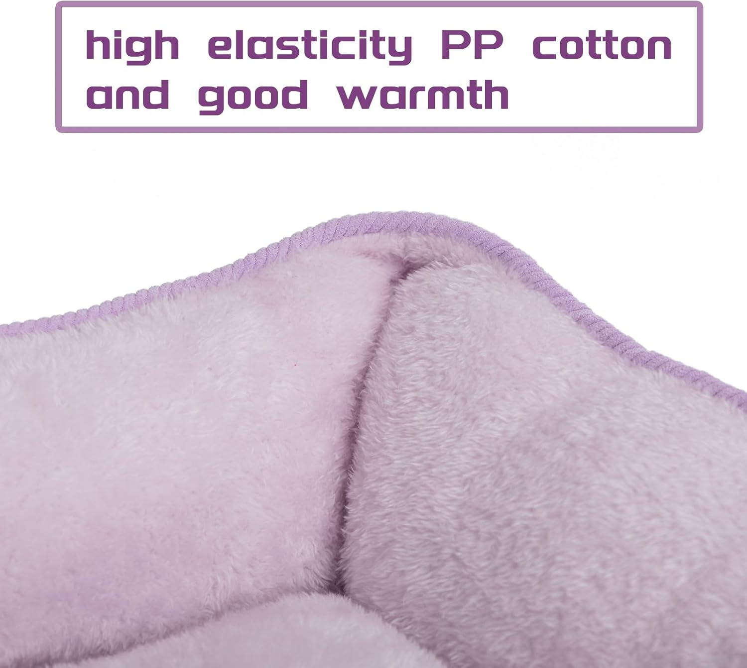 Hollypet Cat Bed Small Dog Bed Pet Bed for Cats and Puppy, Soft Pet Sleeping Bed Breathable Pet Cushion, Purple(55 * 45 * 15Cm)