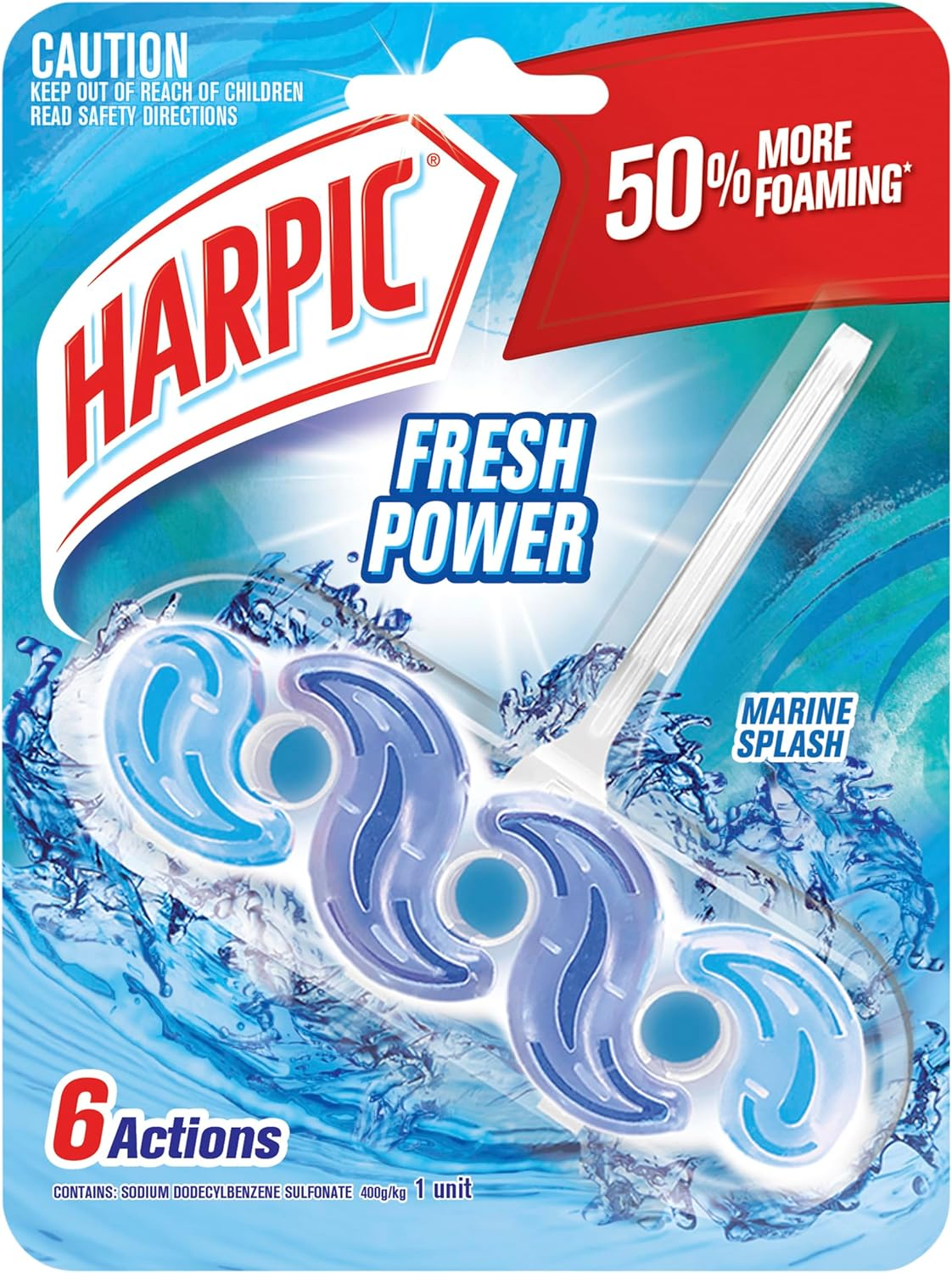 Harpic Toilet Cage Air Freshener, Summer Breeze, 12Cm X 4Cm X 17Cm image number 3