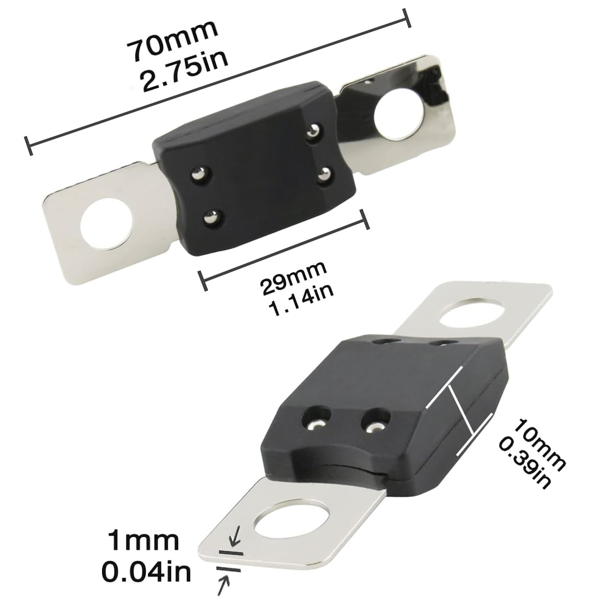 MEGA AMG Hight Current Fuses 3Pcs, 450Amp Bolt Mount High Current Protection for Car Vehicles Trucks Buses Caravans (450A) image number 2