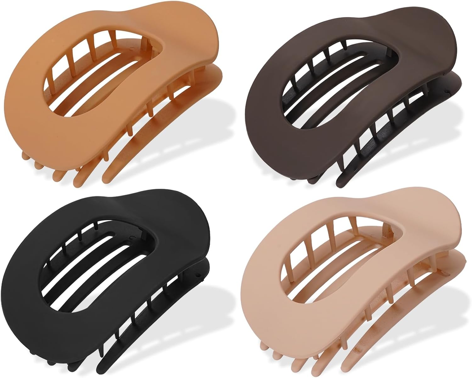 Pack of 4 Hair Clips for Women, Tumurup Hair Claw Large Flat Hair Clips for Women, Hair Clip Flat, Strong Hold Women'S Hair Clips, for Thin and Thick Hair image number 4