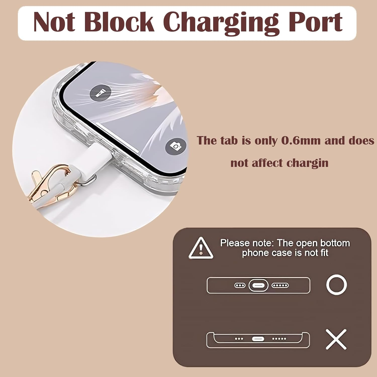 AIQIUQIU Cell Phone Charm Strap with Wrist Metal Chain Detachable Phone Lanyard for Girls Women, Adjustable Wrist Strap Hand Lanyard for All Smartphone