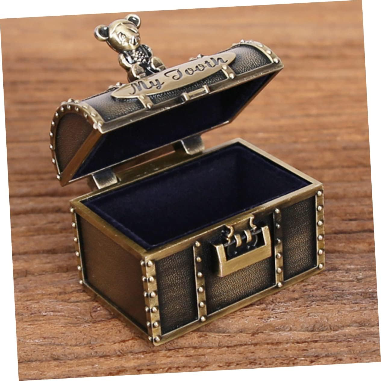 2Pcs Fetal Hair Newborn Tooth Keepsake Box Storage Box for First Tooth Curl image number 6