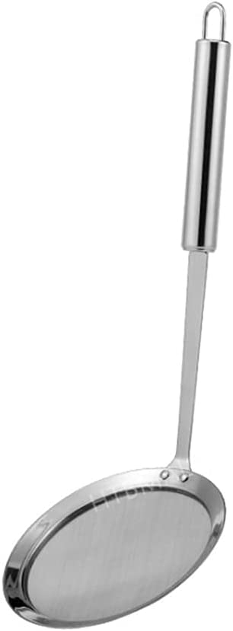 Skimmer Spoon, Stainless Steel Spider Strainer Skimmer Spoon Grease Fine Mesh Strainer Skimmer Spoons for Cooking Frying Skimming Grease, Foam and Gravy image number 6