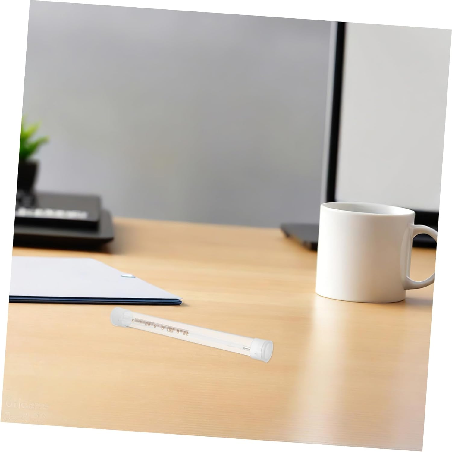 10Pcs Thermometer Protective Case Transparent Plastic Storage Tube Compact Needle Organizer Portable for Travel Home Clinic Safety image number 3