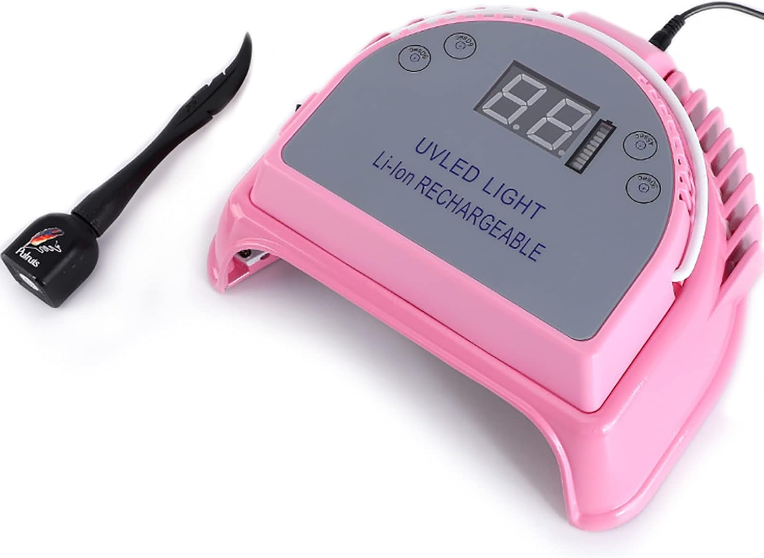 LED Nail Dryer, Cordless Gel Polish Led Nail Lamp with Smart Timing, 36 Double Light Source Light Beads, Gentle and Does Not Hurt the Skin, for Salon Home Party(Pink) image number 6