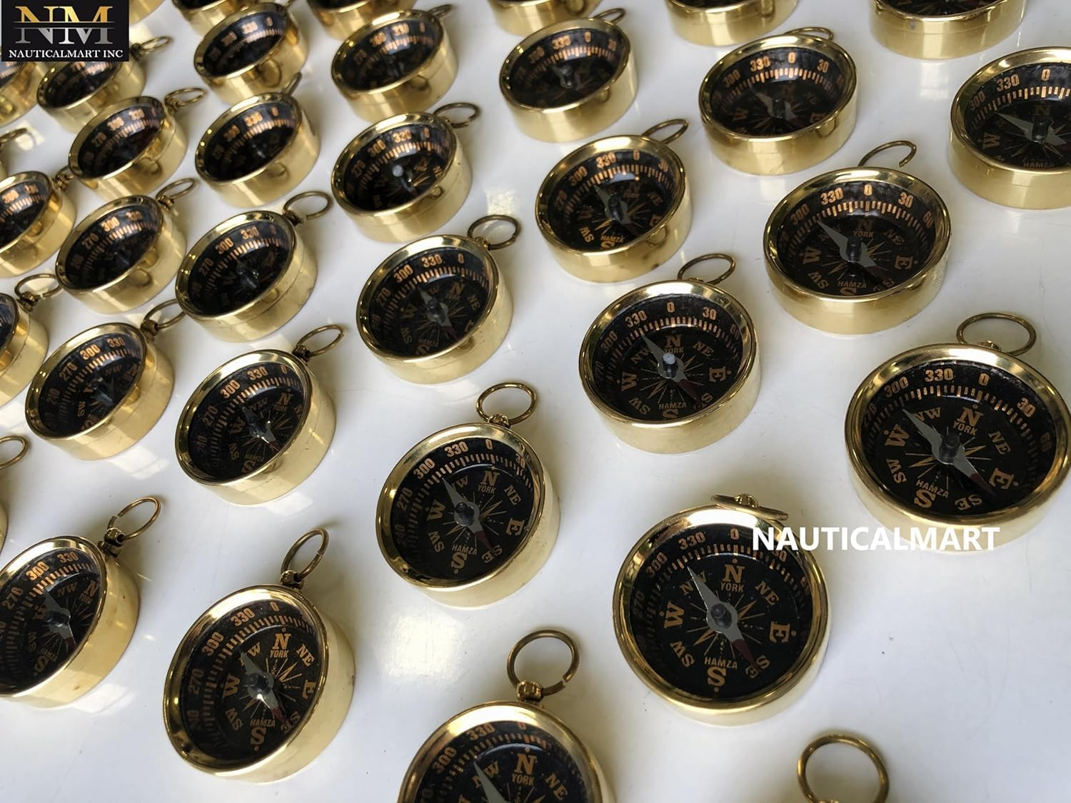 Vintage Mini Compasses Set Marine Collectible Nautical Gift Decor - Case Pack Of 50 image number 2