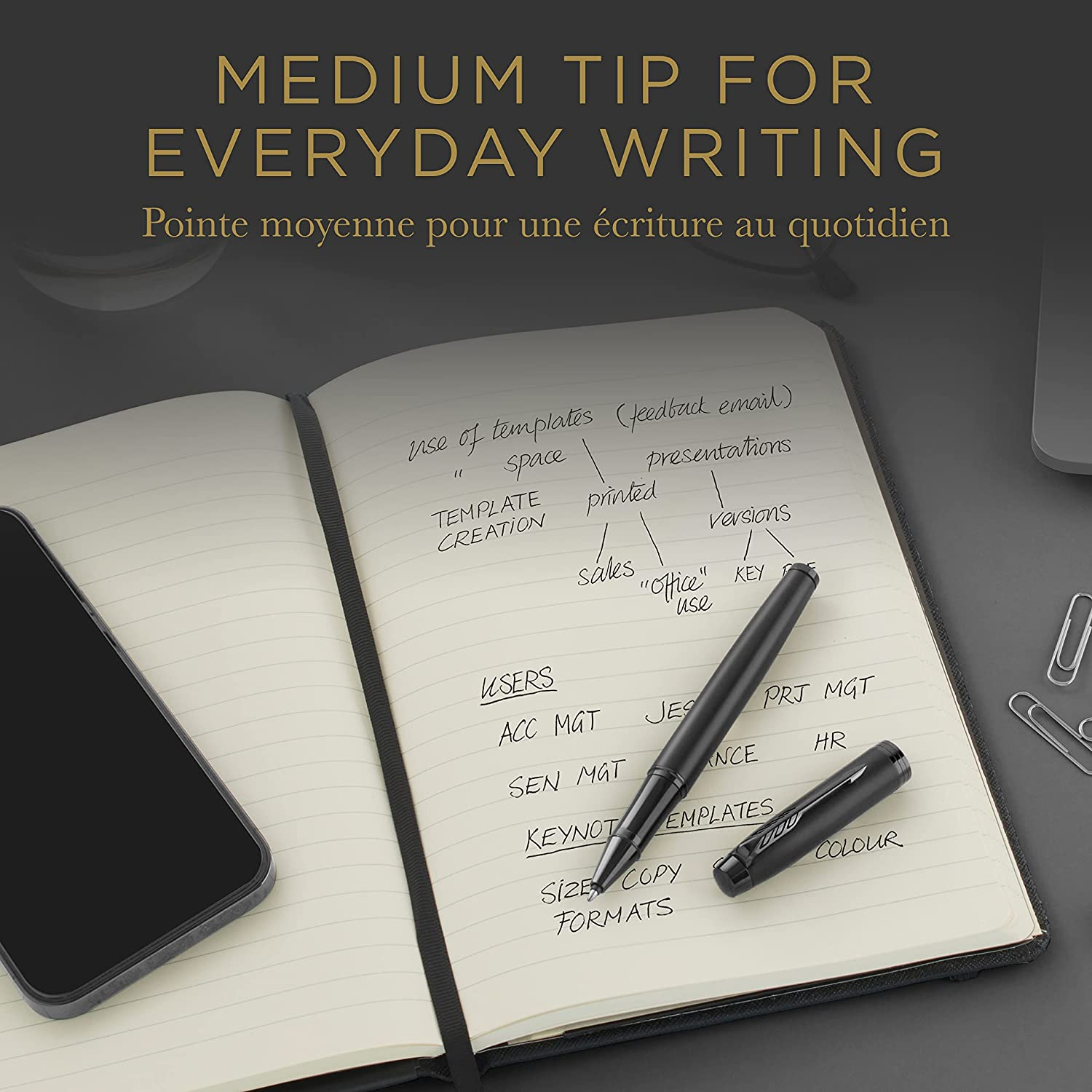 Parker Rollerball Refill Black Medium Blister image number 3