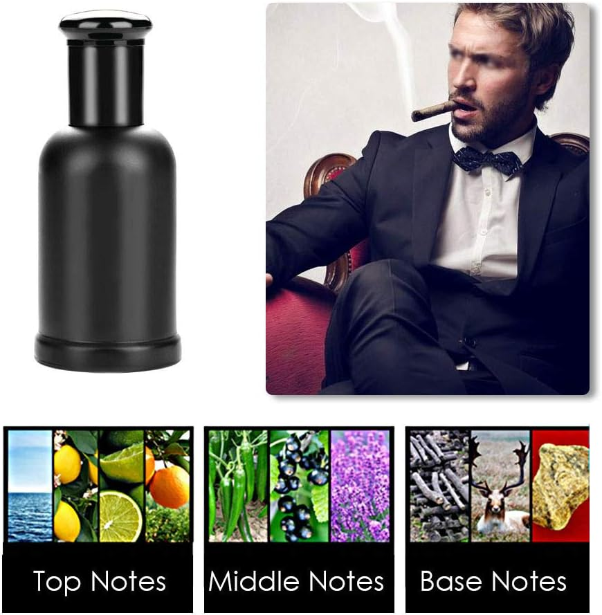 Men Cologne Men Perfume Men 50Ml Eau De Toilette, Men Classic Cologne Perfume, Long Lasting Mature Gentleman Temptations Sexy Perfume, Classic Perfume of for Men[Black] image number 5