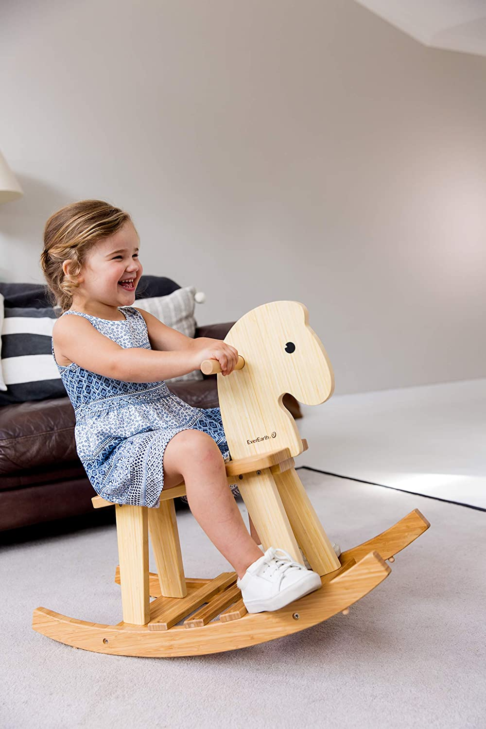 EVEREARTH EE33559 Bamboo Rocking Horse 55 Cm*72 Cm* 28 Cm image number 6