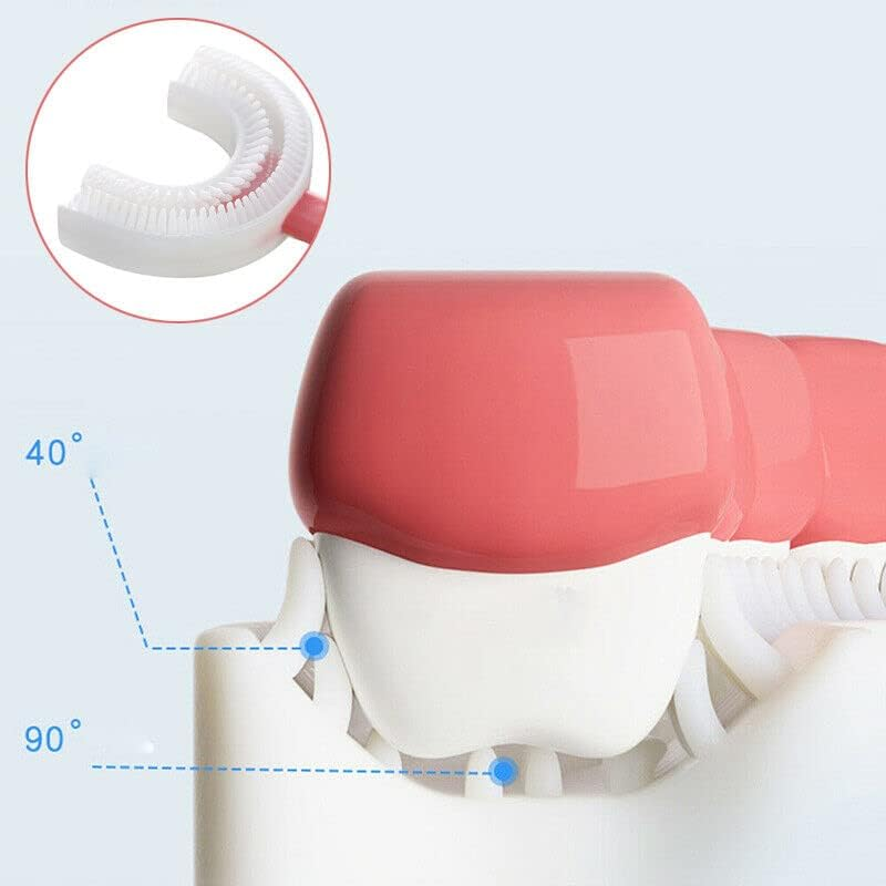 AIMALL Children U Shaped Toothbrush Soft Silicone Brush Head 360&deg; Oral Teeth Cleaning, Ideal for Ages 2-12 image number 3