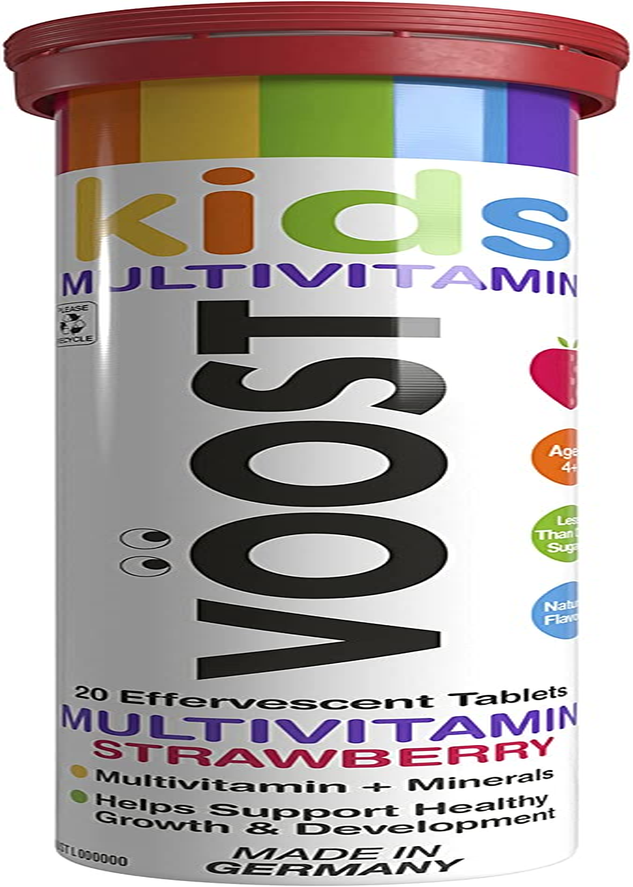 Voost Kids Multivitamin Strawberry 20 Effevescent Tablets image number 1