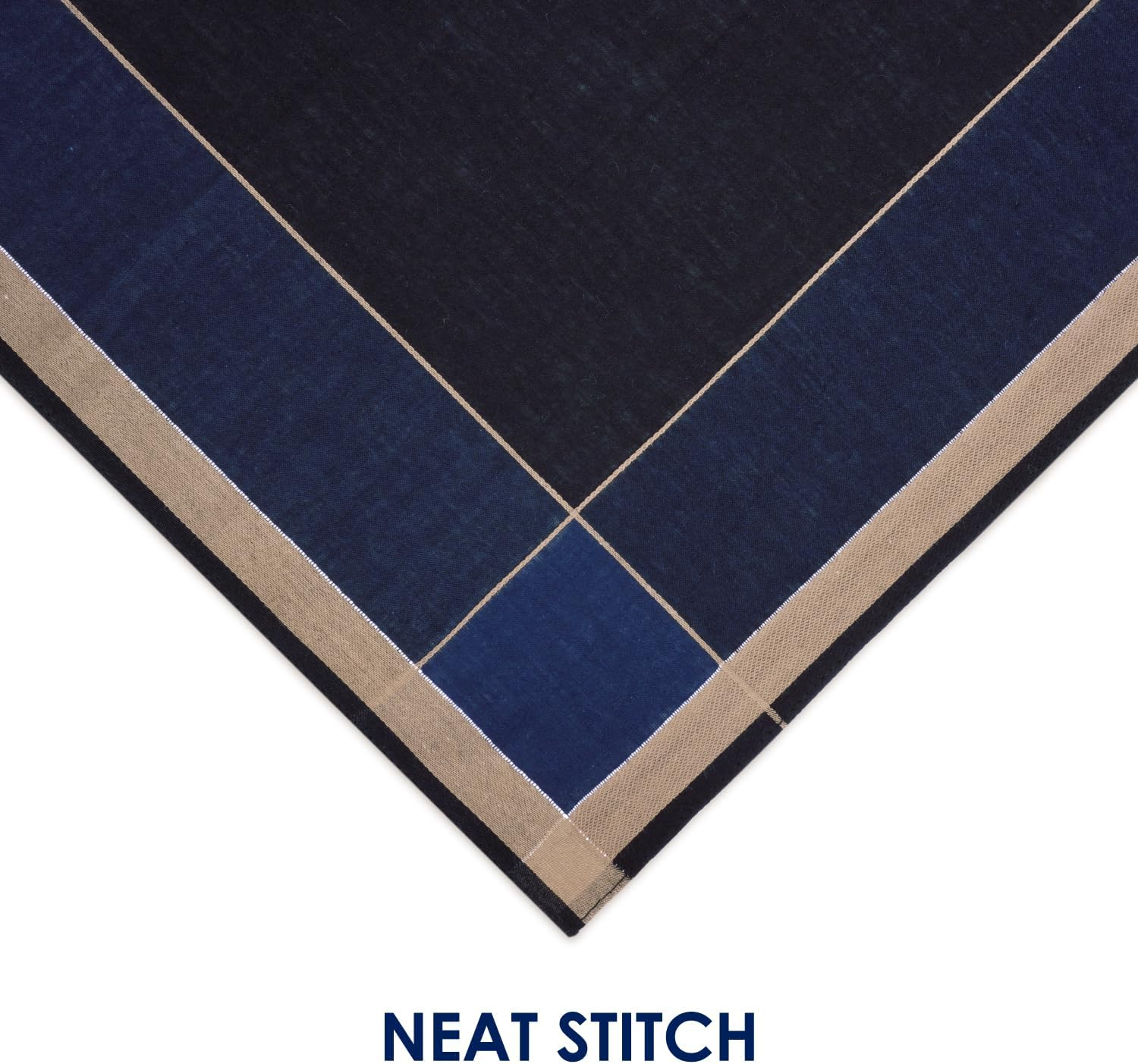 Handkerchiefs Mens 100% Cotton Soft 6 Piece Gift Set by Zenssia - Color 3 image number 5