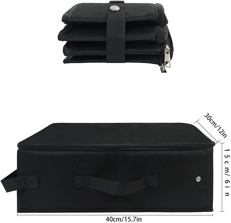 Portable Cat Travel Litter Box with Zipped Lid, Foldable Travel Litter Box, No Leakage, No Smell, Waterproof, Easy to Carry, Easy to Use in Hotels, Car image number 4