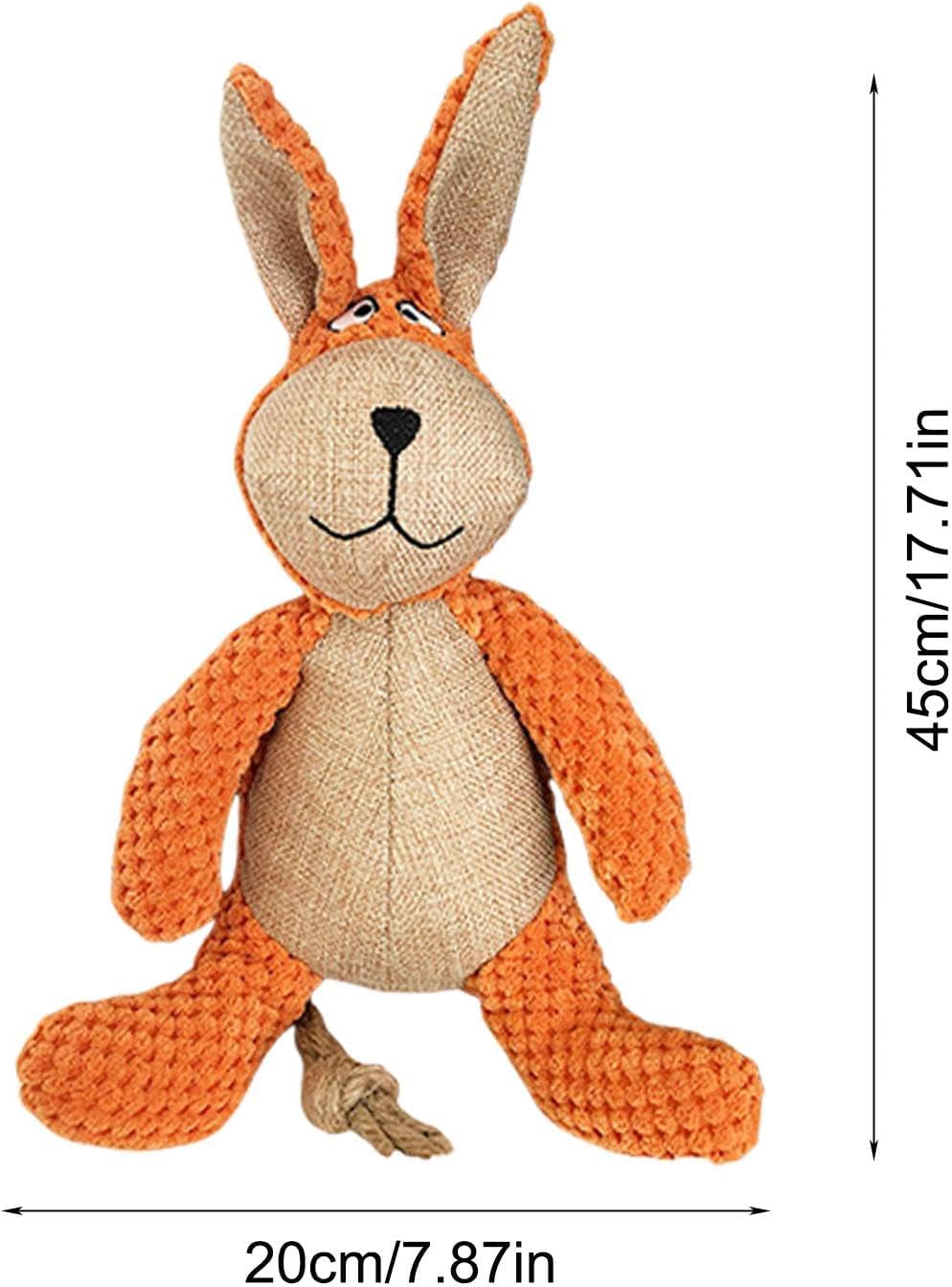 Dog Squeaky Plush Toy - No Stuffing, Durable Chew Toy for Small Medium Large Dogs, Crinkle Paper Dog Toy for Aggressive Chewers, Puppy & Large Breed Chewing Toys image number 2