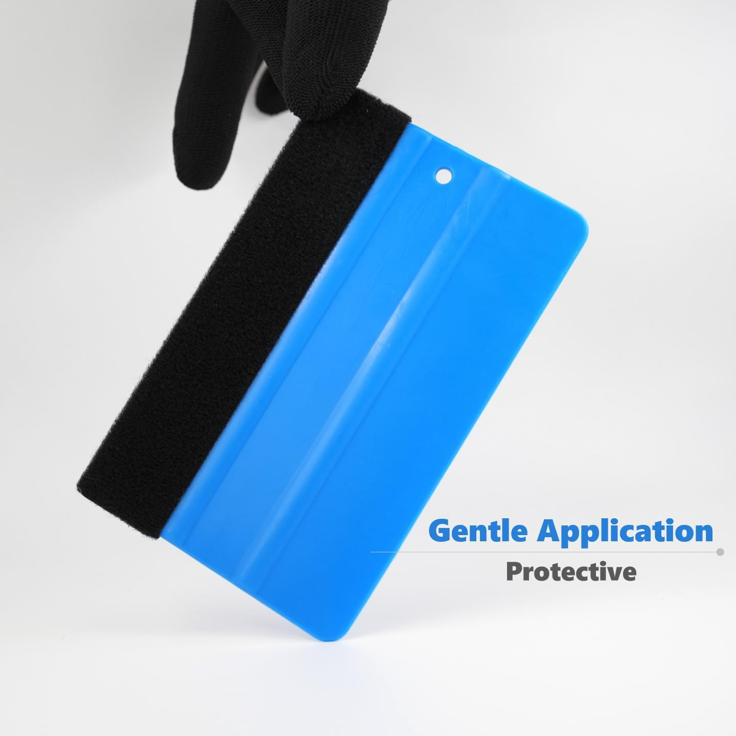 Carsleek Vinyl Wrap Squeegee, Microfiber Felt Edge, Window Tint, Sticker Application, Car Decal Installation, Smooth&Scratch-Free on Film and Wallpaper, 6Pcs, 3 Hardness, Black, Blue, Green