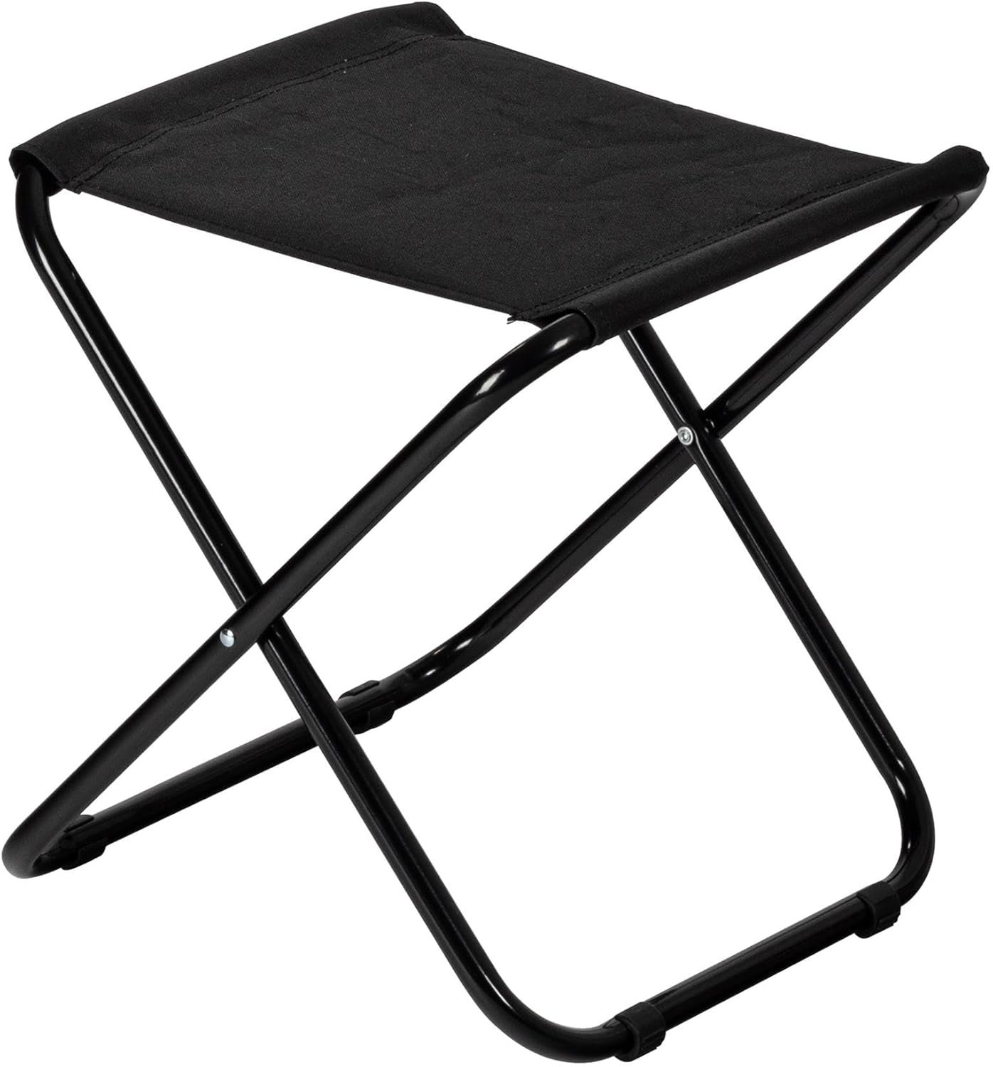 Harbour Housewares Folding Stool - Black - Pack of 1 - Canvas Camping Stool Adults Small Portable Lightweight Outdoor Foldable Garden Seat for Fishing, Travelling, Picnics image number 4