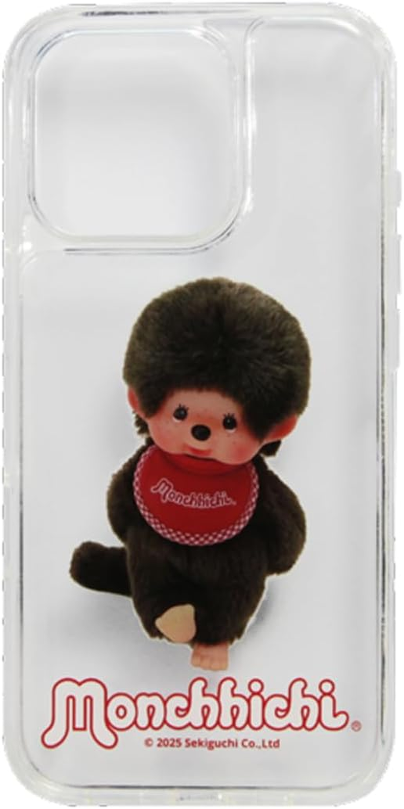 [GRANTHUNK] Iphone 16 Pro Case, Monchhichi, Clear, TPU Soft Cover, Thin, Lightweight, Shockproof, Compatible with Iphone 16Pro, Character Case [Pair]