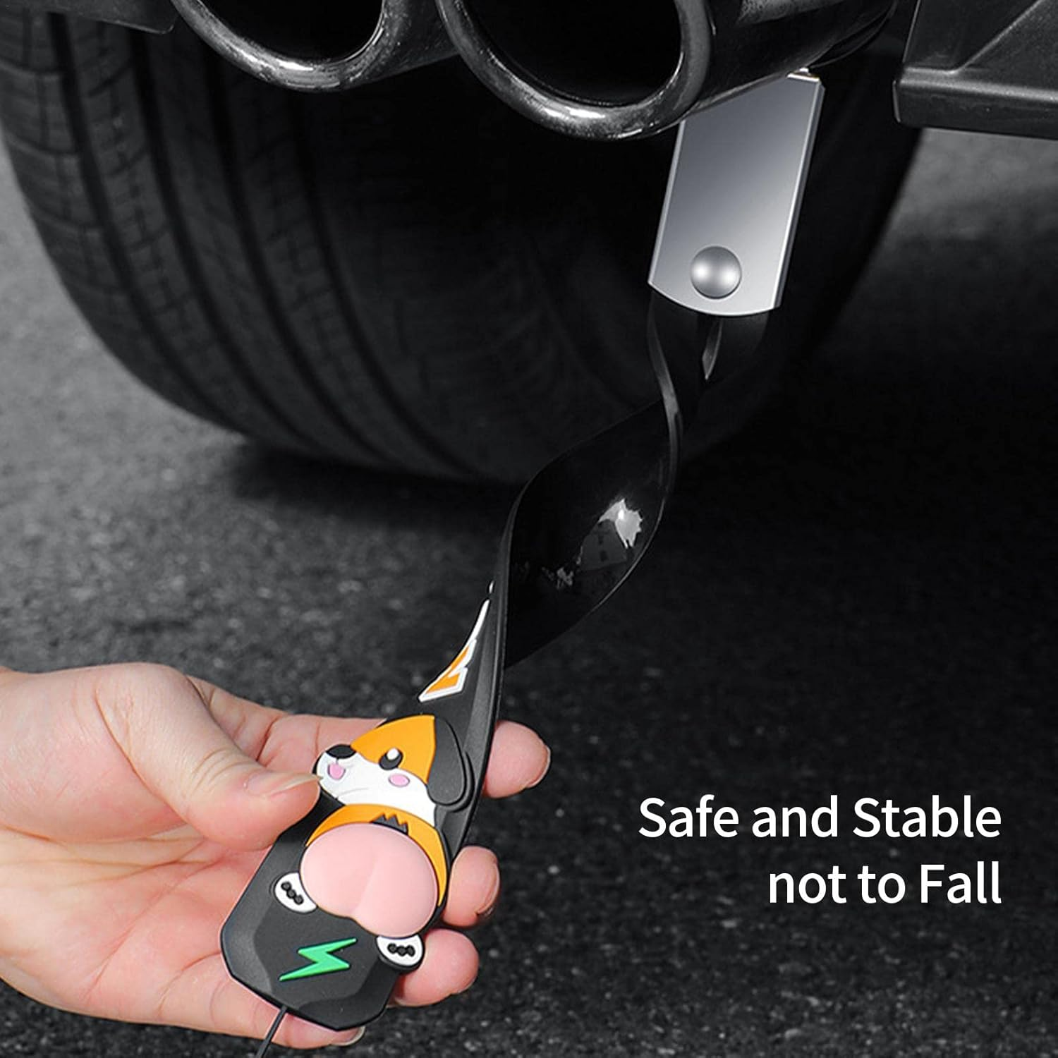 Anti Static Straps for Car,Car Electrostatic Belt | Car anti Static Strip Earth Belt Ground Wire Strap, Eliminate Static Electricity, Length Adjustment 通用 image number 1