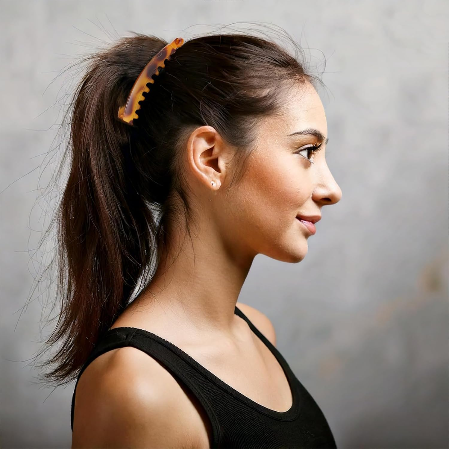 GEEHUA 4Pcs Banana Hair Clips, 5" Large Banana Clip for Thick Hair Strong Banana Claw Clips Big Claw Clips Vintage Stretchy Banana Hair Clip Banana Combs Bow Hair Accessories Gift image number 5