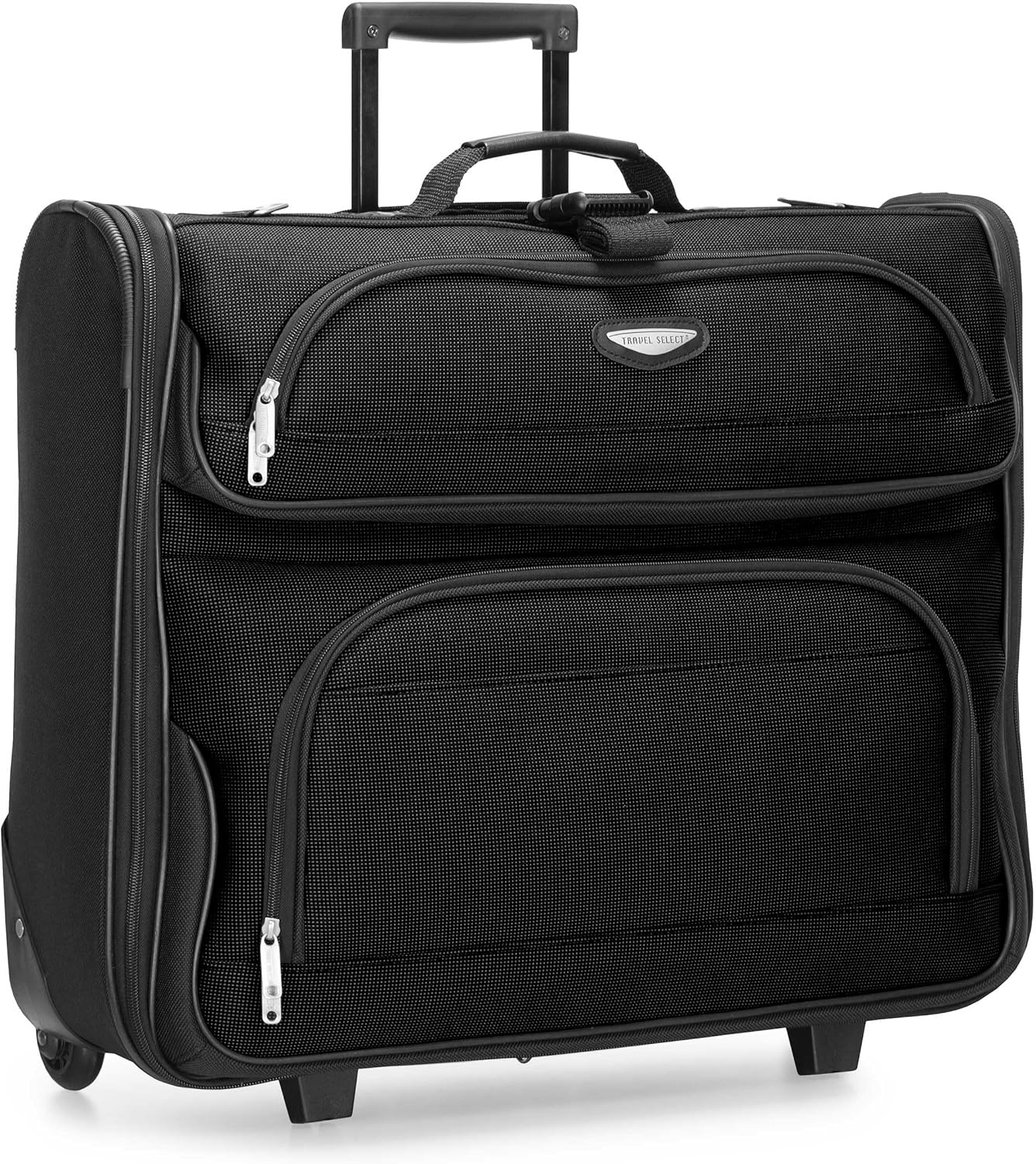 Travel Select Amsterdam Rolling Garment Bag Wheeled Luggage Case, Navy (23-Inch)