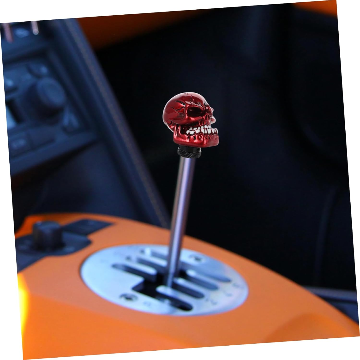 Gogogmee Skull Gear Shift Knob Unique Resin Shift Knob for Manual Car Automotive Accessory image number 5