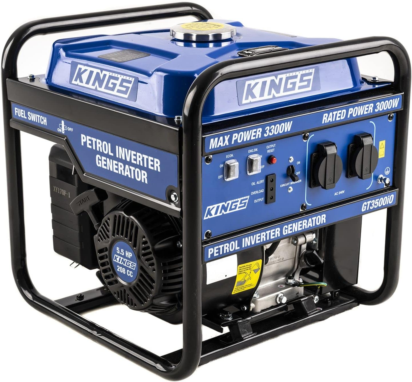 Kings 3.0Kva Open Generator 3300W Max Inverter Portable Pure Sine Wave