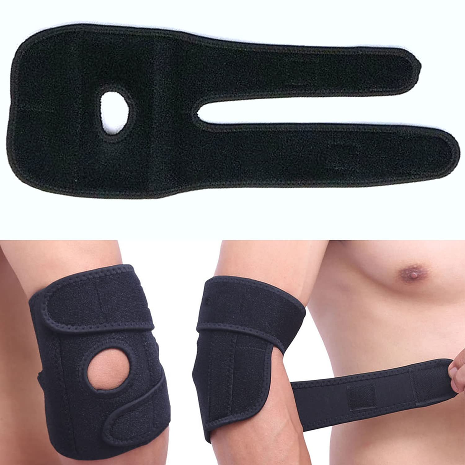 Adjustable Tennis/Golf Elbow Support Brace Strap Band Forearm Protection image number 3