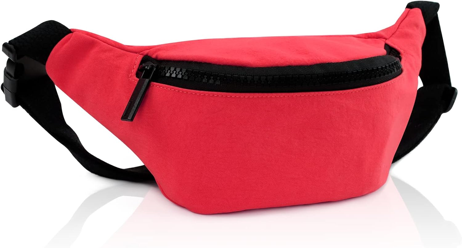 Biefudan Fanny Pack for Kids,Adjustable Waist Bag for Kids Boys Girls,Cute Fashionable Waist Pack Children'S Bum Bag,Sports Workout Traveling Running Carrying Phones Mini Bags (Red) - Orange image number 2
