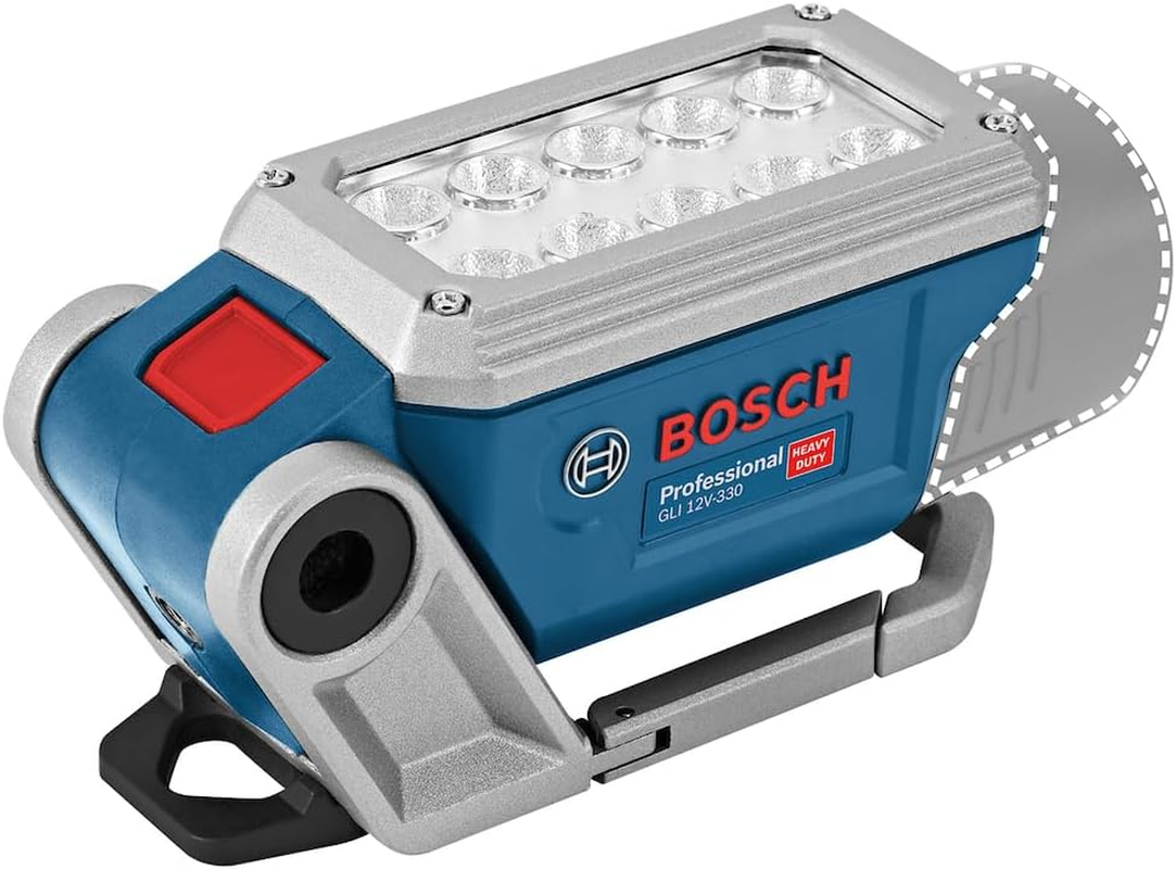 Bosch Professional 12V System GLI 12V-330 Cordless LED Worklight (330 Lumens, Operating Time: 180 Min/Ah, excluding Rechargeable Batteries and Charger, in Cardboard Box) image number 1