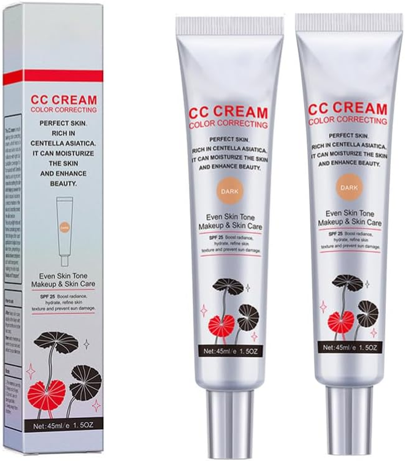 Depehelp Satin Skin Cc Cream, Color Correcting Pre - Makeup Foundation, Invisible Pore, Even Skin Tone, Moisturizing Matte Foundation for All Flesh (2Pcs) image number 2