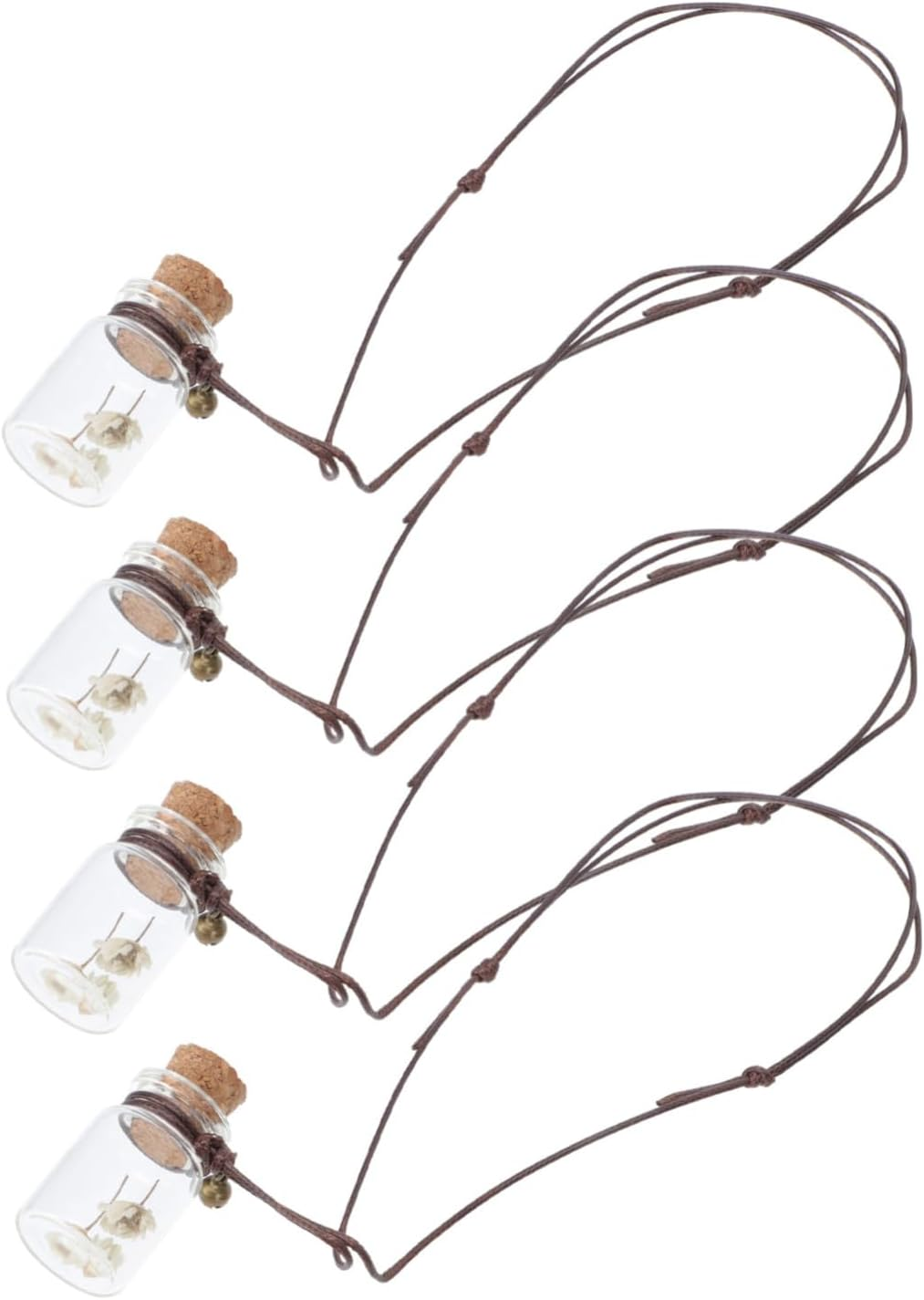 4Pcs Hanging Perfume Bottle Pendant Car Essential Oil Diffuser Decoration Empty Perfume Bottle Pendant for Car Interior image number 2