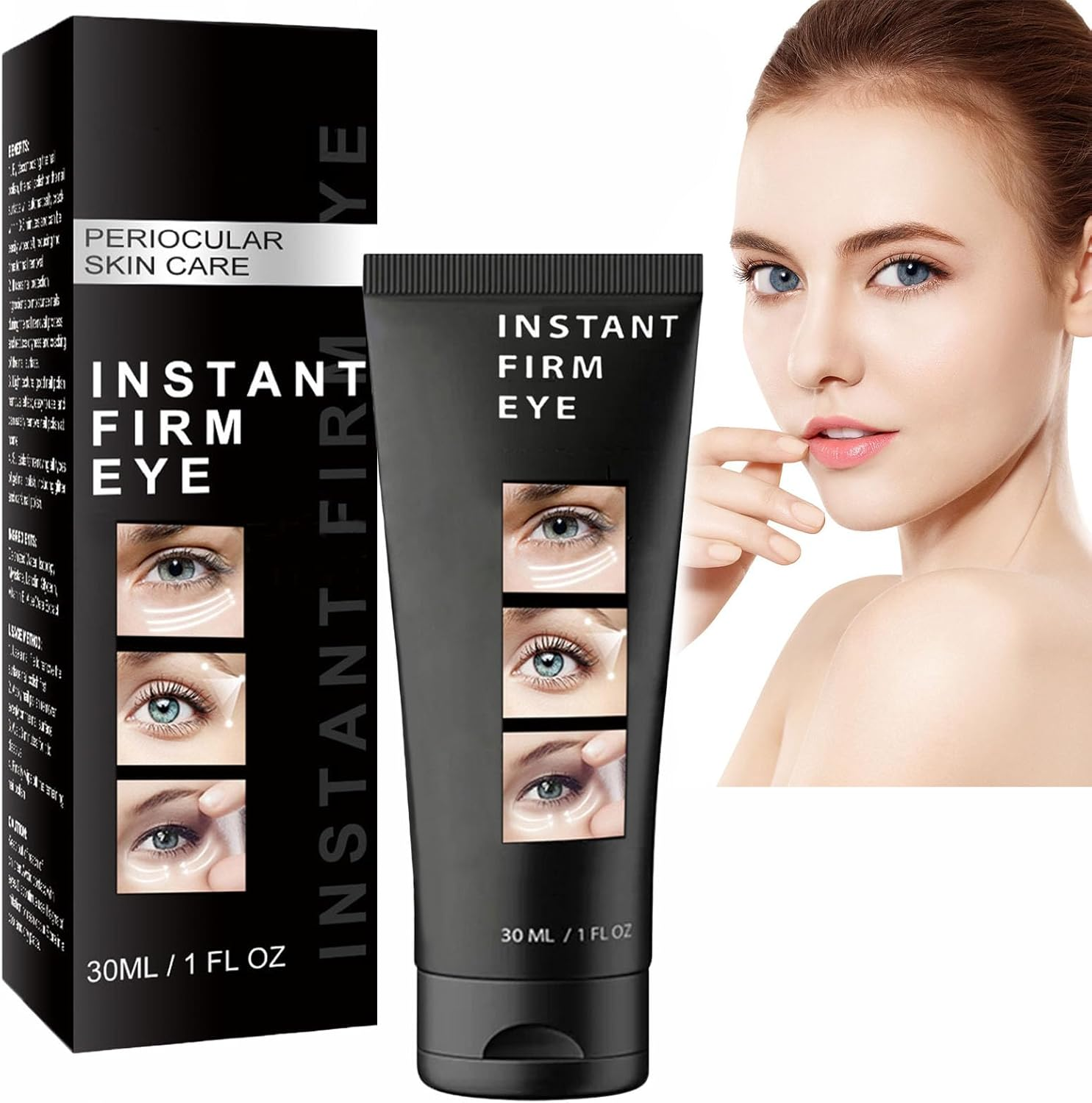 Instant under Eye Tightener, Instant Firming Eye Tightener, Lifts Firming anti Aging Auge Serum, anti Wrinkle Auge Cream, Tightening Lifting Sagging Skin for Puffiness and Bags under E/Yes (1Pcs)