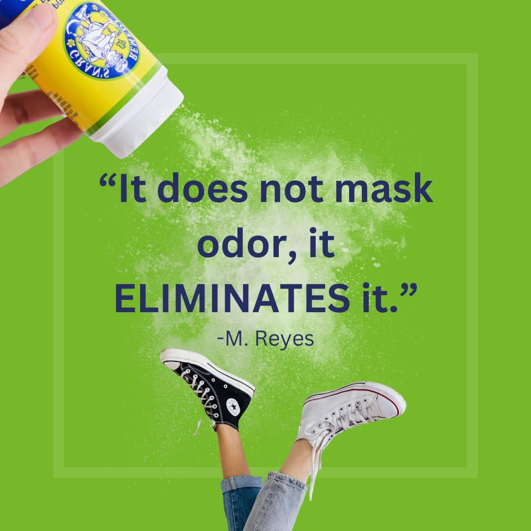 Gran'S Remedy Natural Shoe Deodorizer and Foot Odor Eliminator Powder for Men, Women, and Kids, Absorb Sweat and Moisture, Neutralize Smelly Odors, Original image number 6