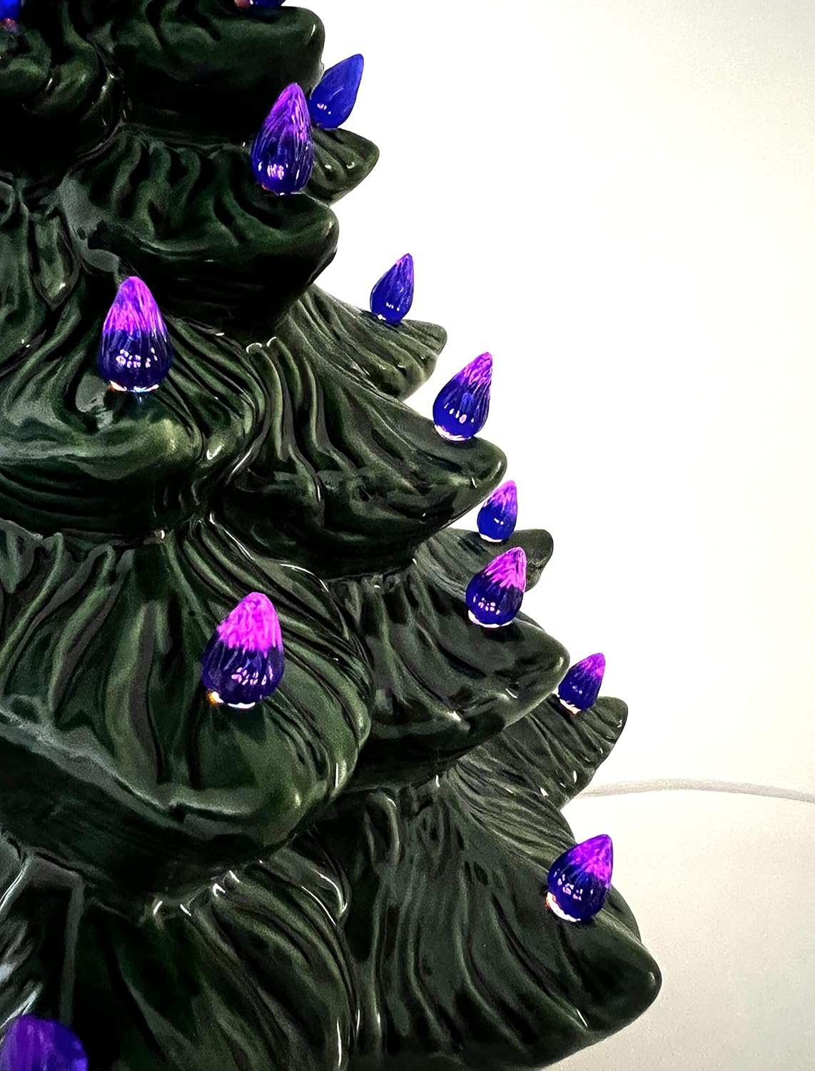 National Artcraft Medium Twist-Style Ceramic Christmas Tree Lights - Blue (144 Pcs)