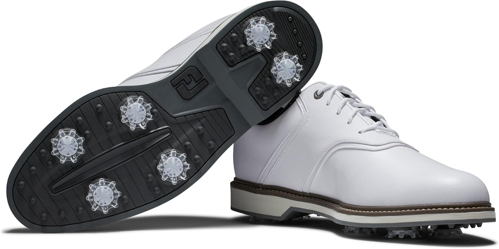 Footjoy Men'S FJ Originals Golf Shoe, White/White, 8 Wide image number 5