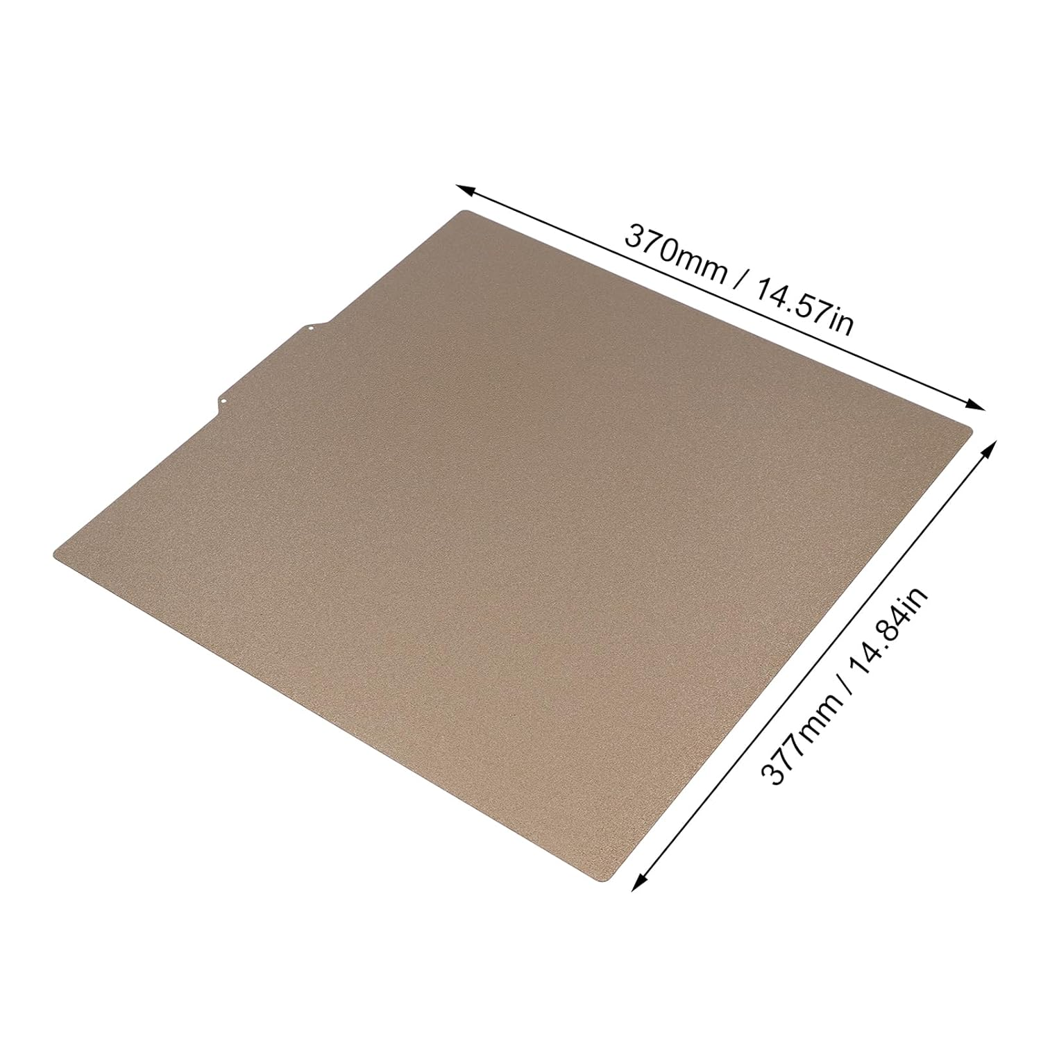 Gernie Double Sided Textured PEI Sheet, 377X370Mm Magnetic Build Plate, 3D Printing PEI Build Plate, 3D Printer Platform with Magnetic Base for Ender 5 Plus, 3D Printer Bed Platform image number 2