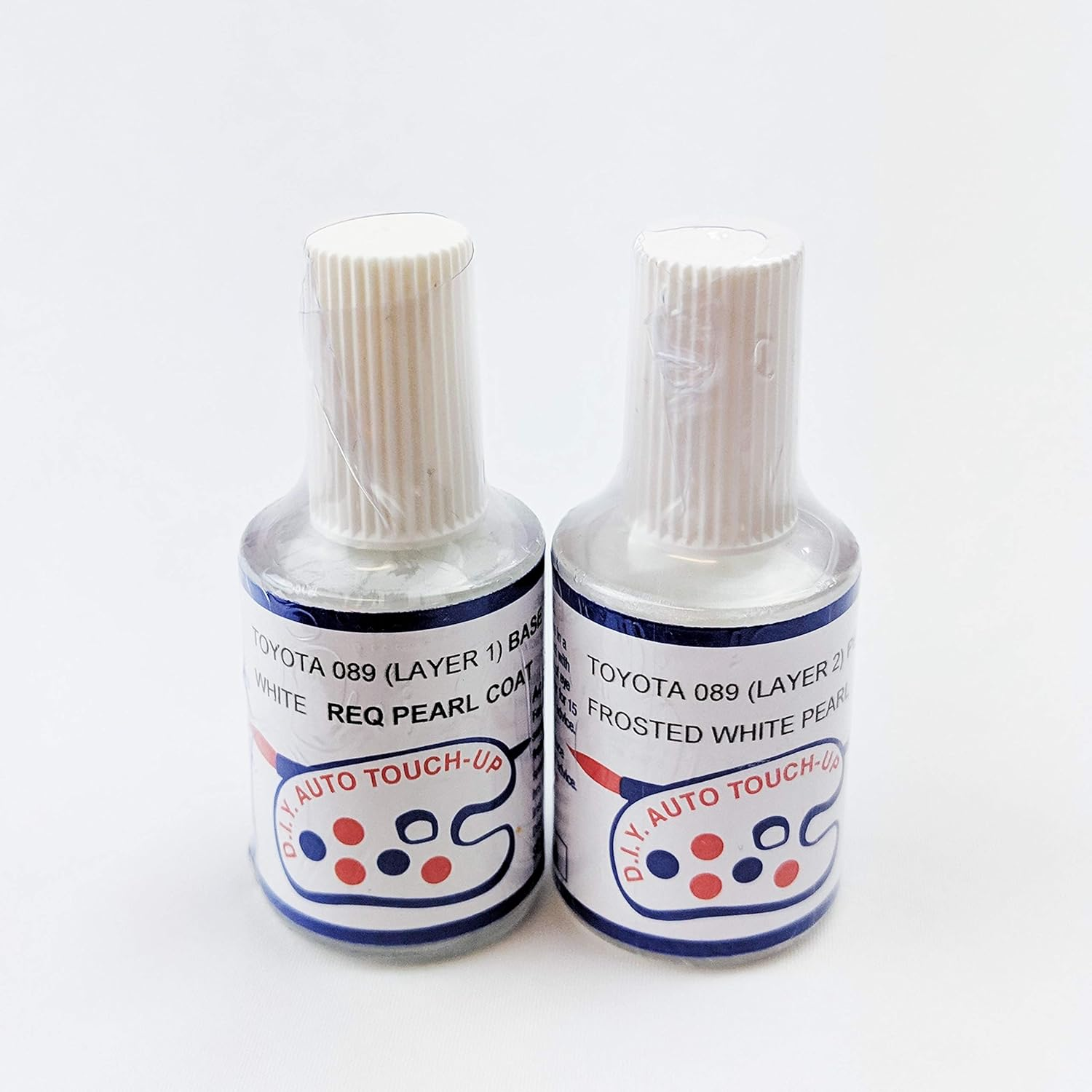O89 Frosted White Pearl REQ Base & Coat Touch up Paint for Toyota Corolla RAV4 image number 1